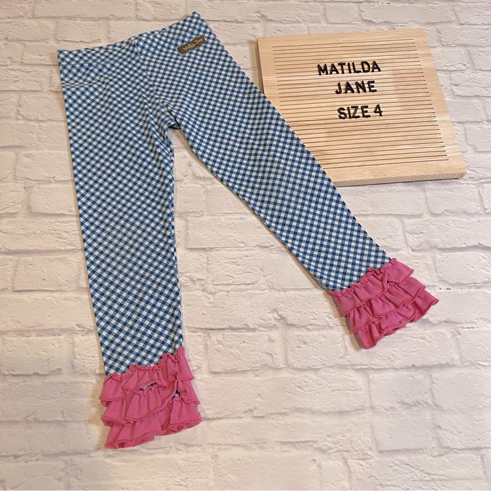 Matilda Jane Ruffled Leggings Girls Size 4